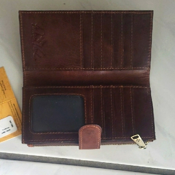 Vintage brand new "Patricia Nesh" European Map Print leather wallet - Picture 3 of 11